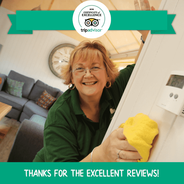 We have earned a TripAdvisor 2018 Certificate of Excellence!