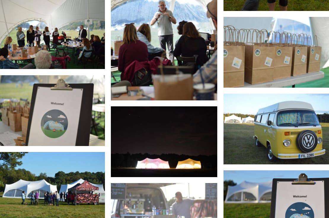 Comms Unplugged is a unique learning and development event which has its home in the events field at Burnbake.
