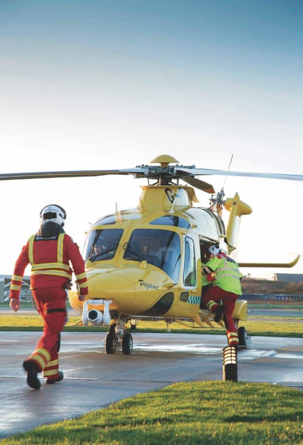 THE lifesaving team at the Dorset and Somerset Air Ambulance (DSAA) has been chosen as charity of the year by Purbeck's Burnbake Forest Lodges.