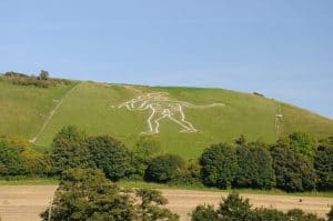 Picture Of The Cerne Abbas Giant On A Sunny Day