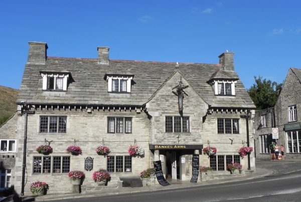 Bankes Arms pub at Corfe Castle in Dorset